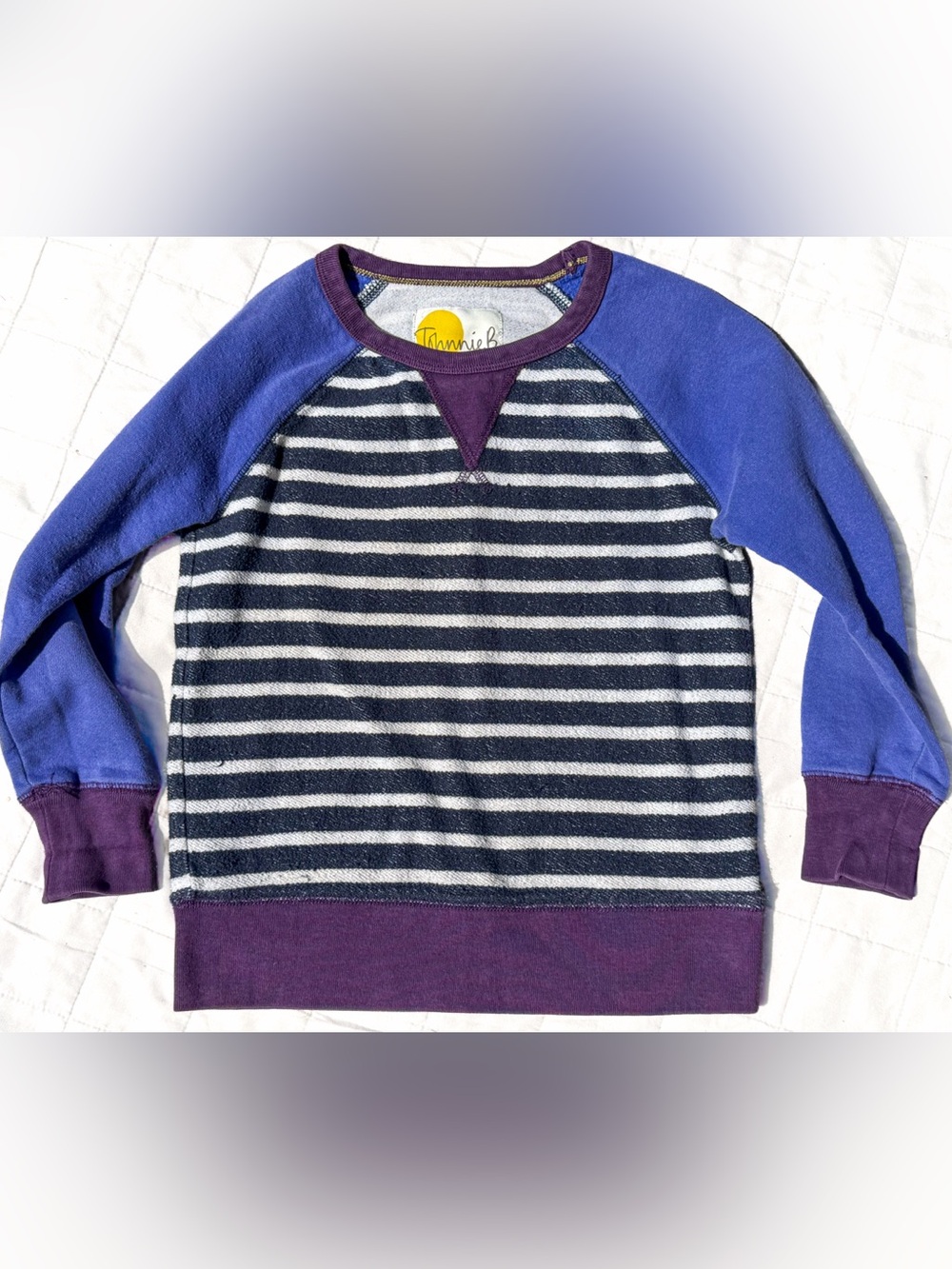 Johnnie B Mini Boden Boy Girl Breton Stripe Top Shirt 6 122 Rare Vintage Sweater